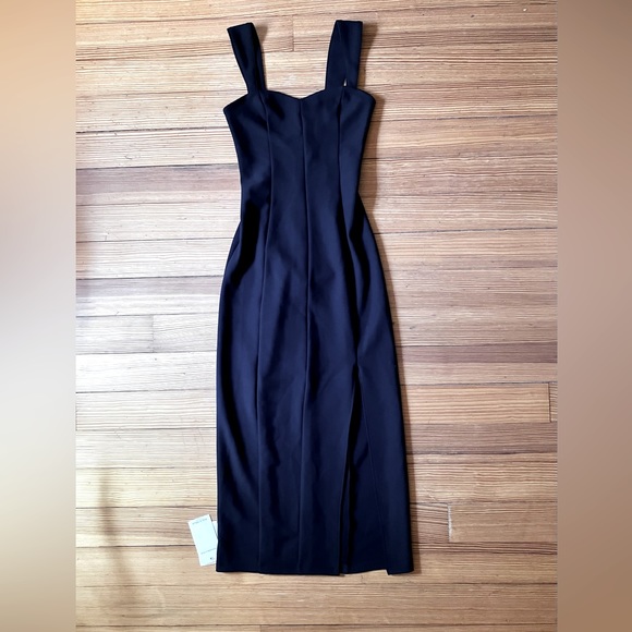 NWT Abercrombie & Fitch Wide Strap Corset Dress in Black Sz XST - Picture 5 of 12